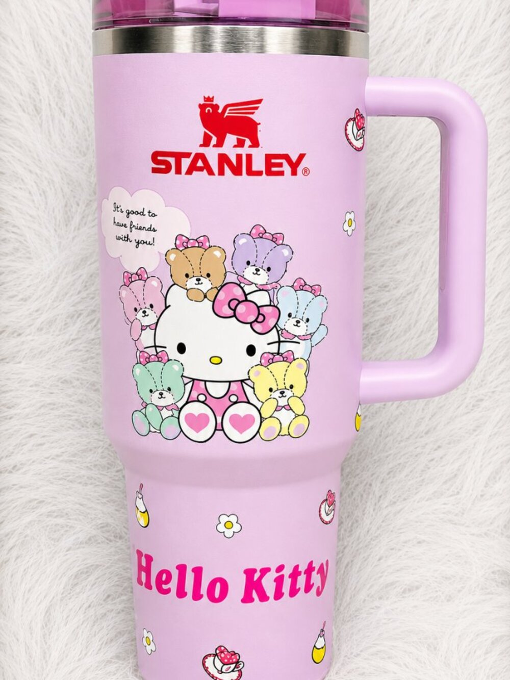 Hello Kitty Stanley 40oz Quencher H2.0 Pink Tumbler NWT